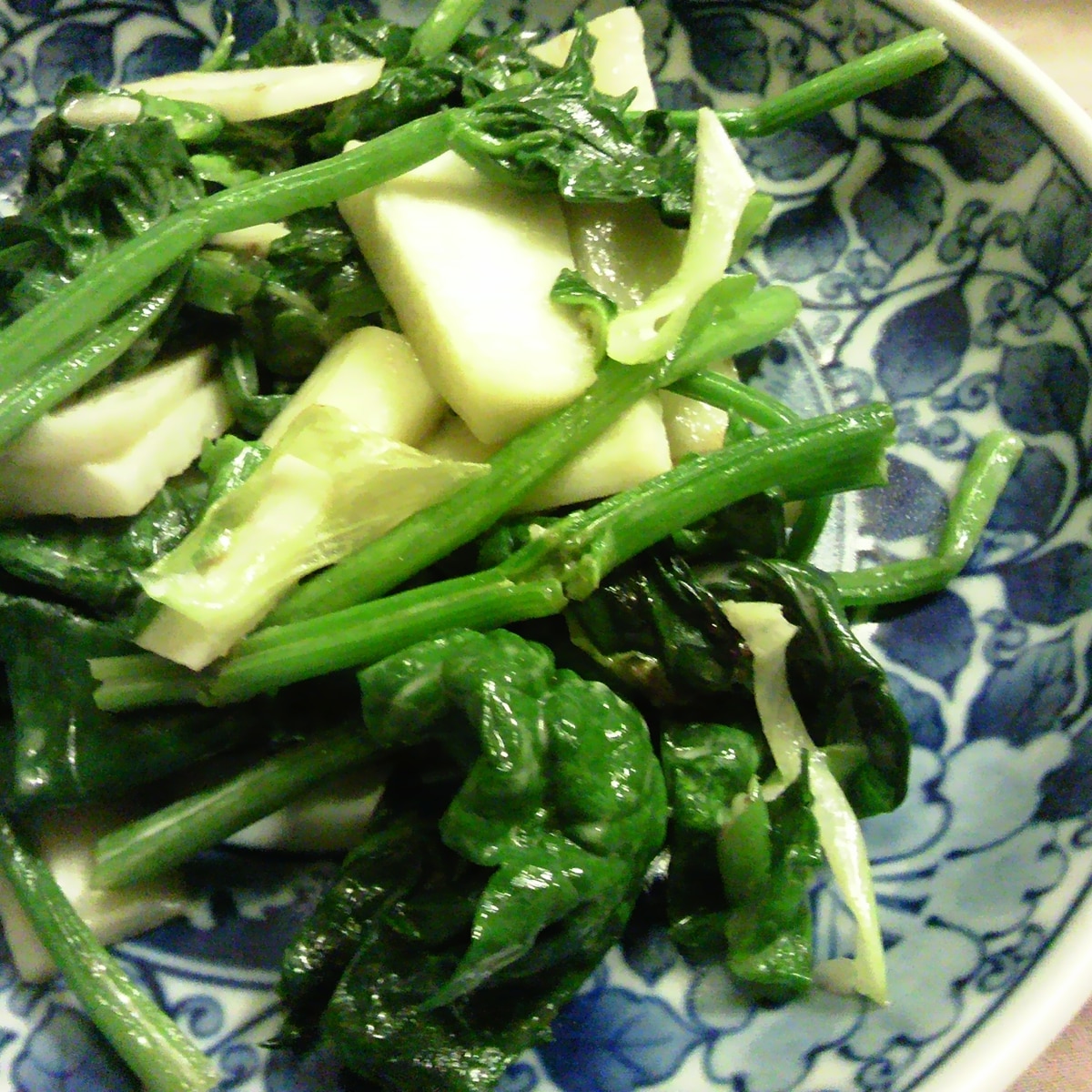 寒締めほうれんそうと山芋のマヨいため レシピ 作り方 By Yantasan 楽天レシピ